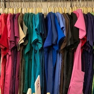 Lot of 20 size Small scrub tops, NWT